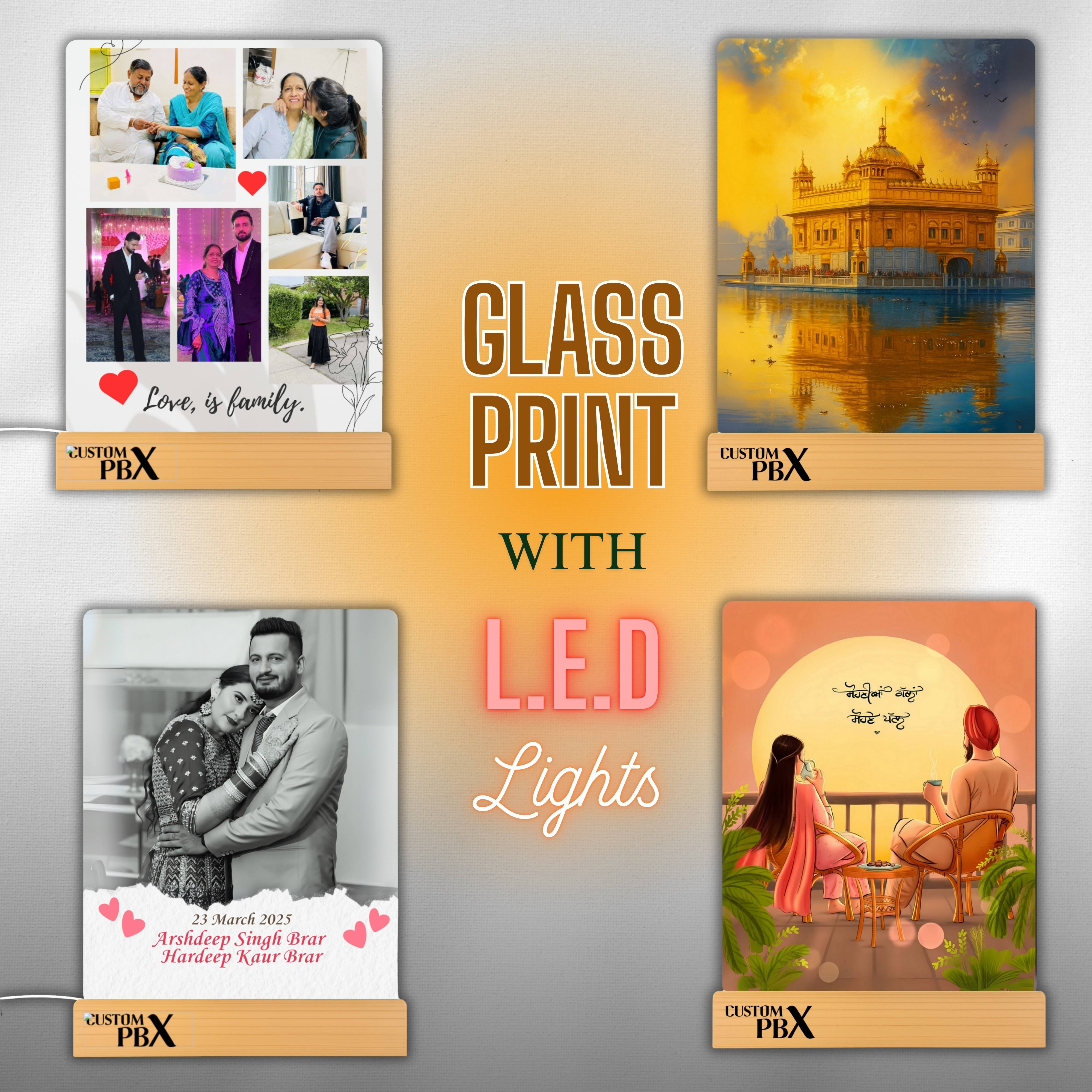 Led Photo Print Personalized Glass Print with LED Lights – The Perfect Gift to Light U ...