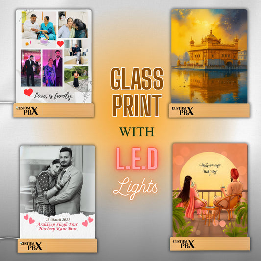 Personalized Glass Print with LED Lights – The Perfect Gift to Light Up Your Memories