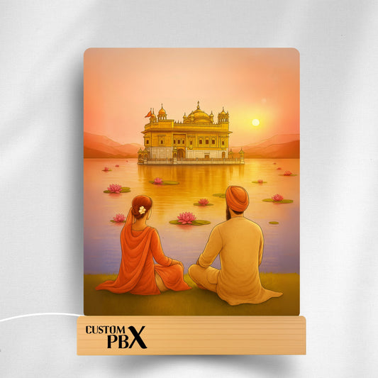 Glow Frame (Golden Temple with Couple)
