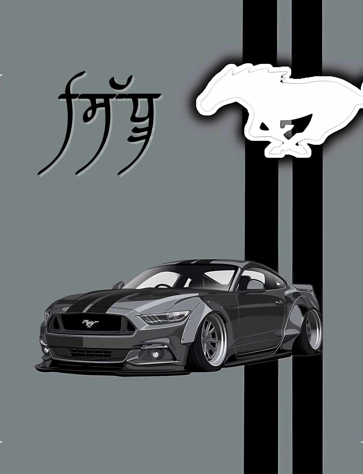 Car Hanging Mustang